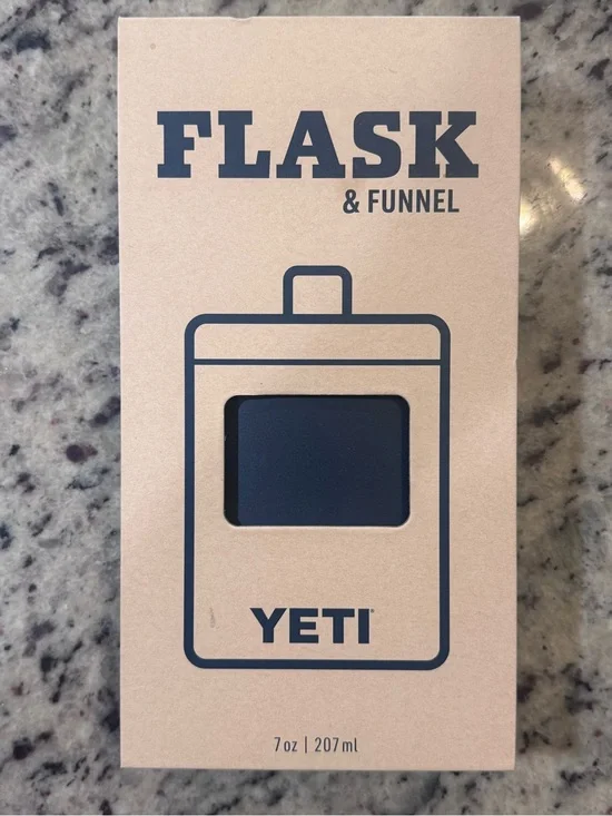 Yeti Navy Blue Flask & Funnel Set - 7 oz