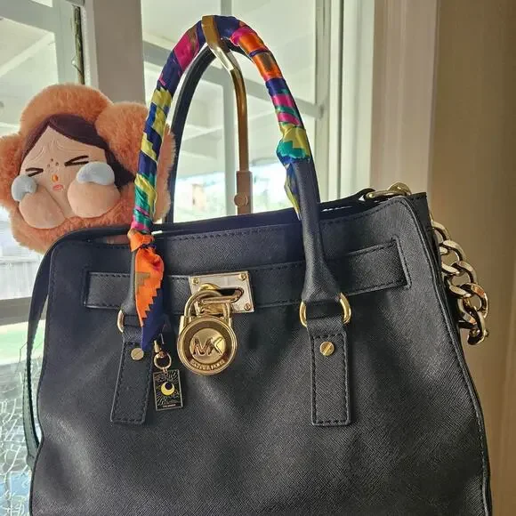 Michael kors hamilton black saffiano