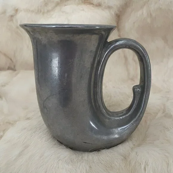 Duratale by Leonard Vtg Pewter Horn Tankard