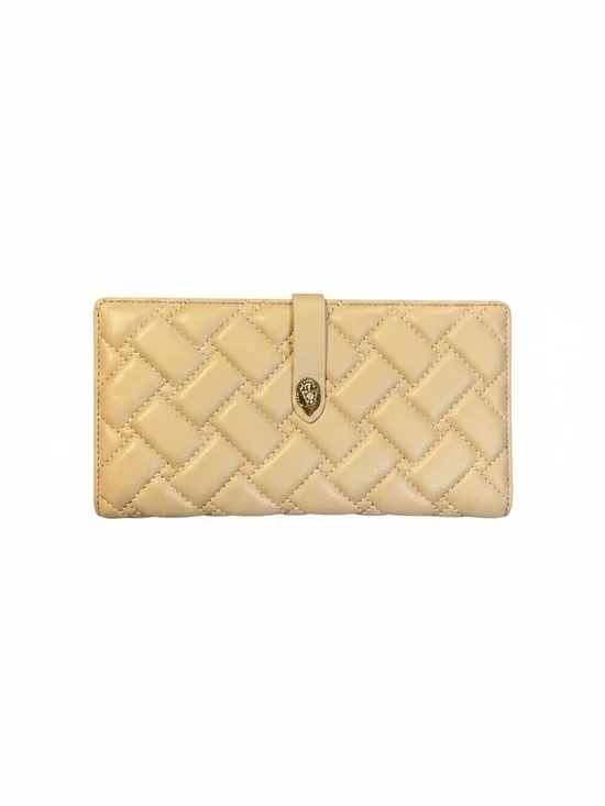 Kurt Geiger London Quilted Beige Leather Soft Wallet NWOT