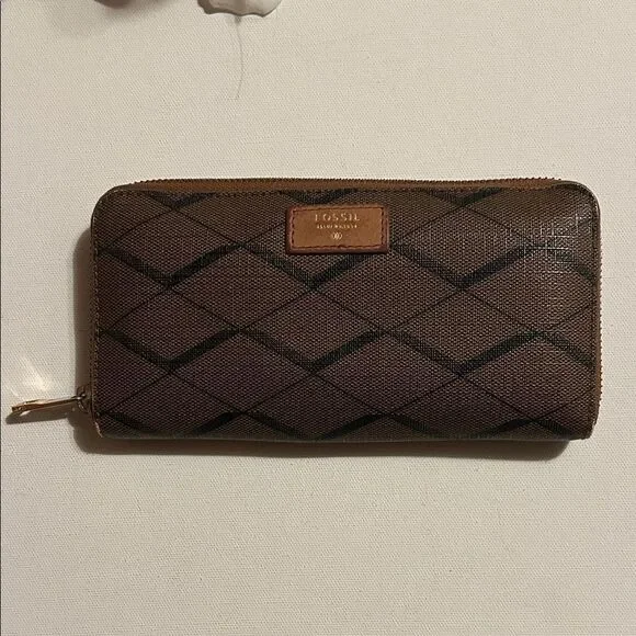 Fossil Brown and Black Wallet
