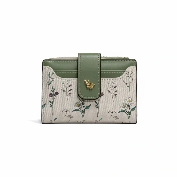 Floral Bifold Wallet for Women RFID Blocking Soft PU Leather New