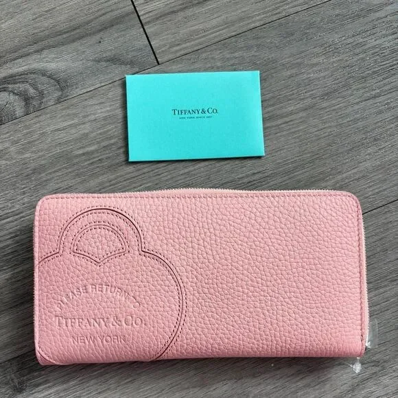 Tiffany-co Women's Pink and Orange Wallet-purses