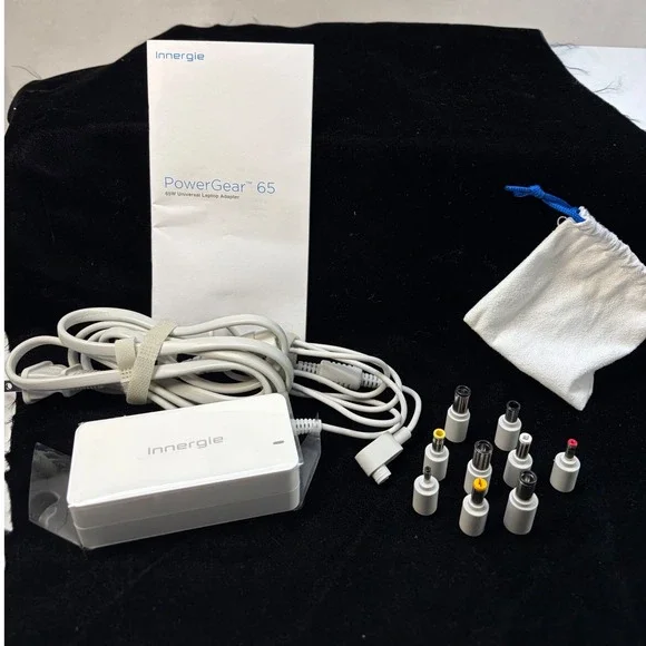 Innergie PowerGear 65 Universal Laptop Adapter 65W White ADP-65WH AB with Tips