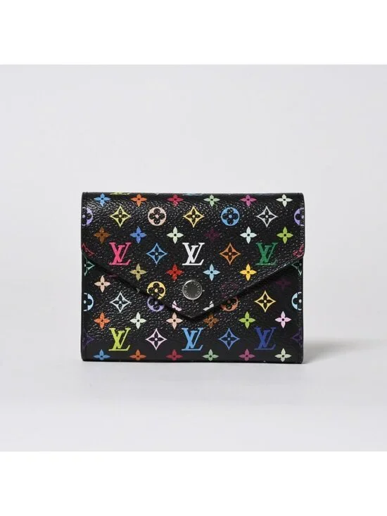 Louis Vuitton Takashi Murakami Monogram Multicolor Portefeuille Trifold Wallet