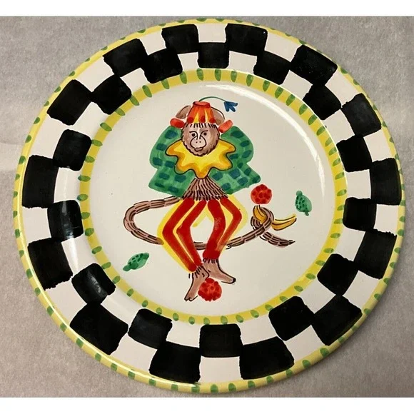 Vintage Plate  , Present Tense by Anne Hathaway, hand painted Italy, perfect