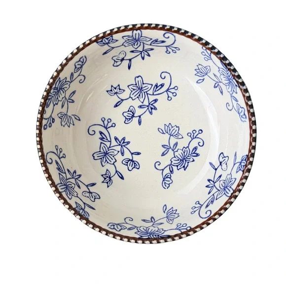 Temp-tations by Tara Floral Lace Blue 6.5 Inch Bowls Set of 3 PPP-JN-939400