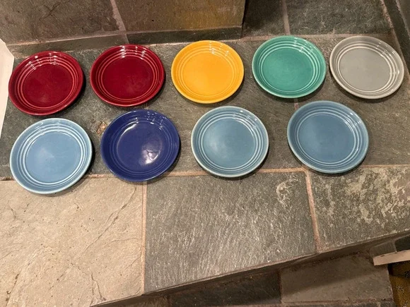 Vintage Bauer Pottery Ringware 6 inch Bread Butter Plates Choose Color Quantity