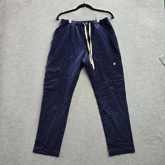 FIGS Men Scrub Pants S Blue Cairo Cargo PO#34386 27