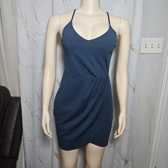 Lulu's Teal Mini Dress
