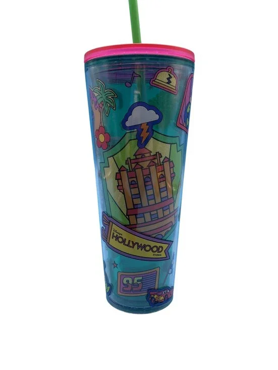 Starbucks Disney Hollywood Studios Tumbler 650ml Multicolor Plastic Straw Lid