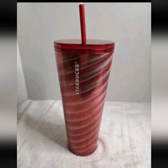 Starbucks Red Swirl Venti Cold Cup Tumbler‎ 24oz