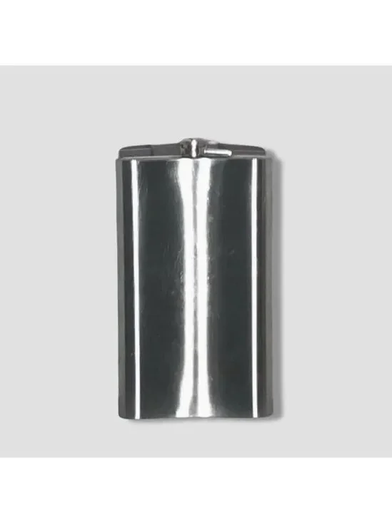 Vintage Stainless Steel Flask Liquor Hip Pocket Silver