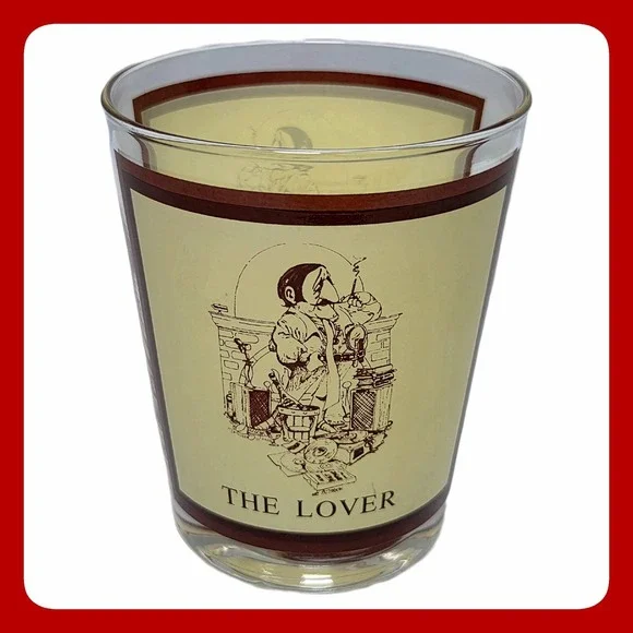 Vintage Thought Factory The Lover Humorous Barware Glass Tumbler 12oz Excellent‎