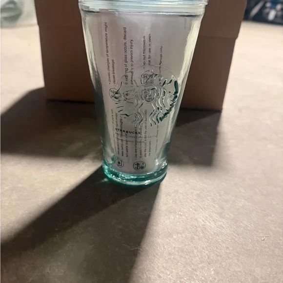 Starbucks recycled grande glass - clear brand new