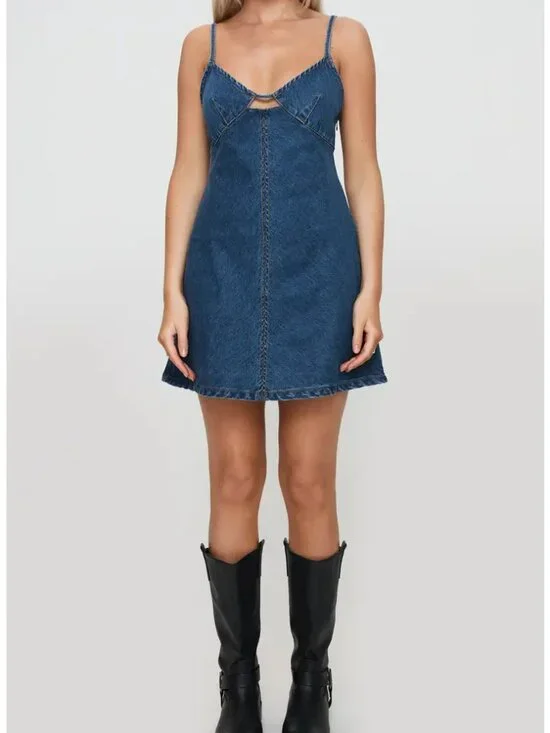 Princess Polly Denim Dress, NWT
