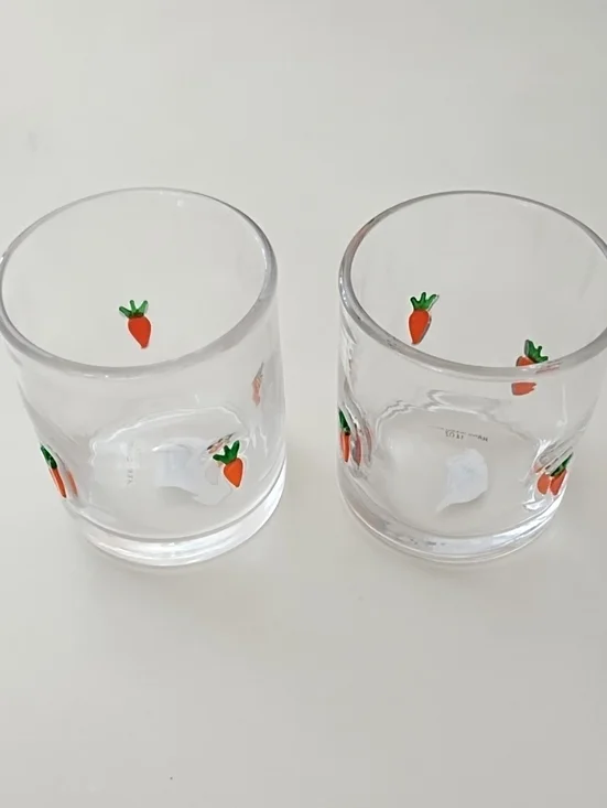 World Market Icon Carrot 🥕 Glasses Set Of 2