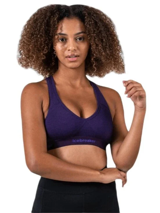 Icebreaker Women's Sprite Racerback Bra Dark Purple XS