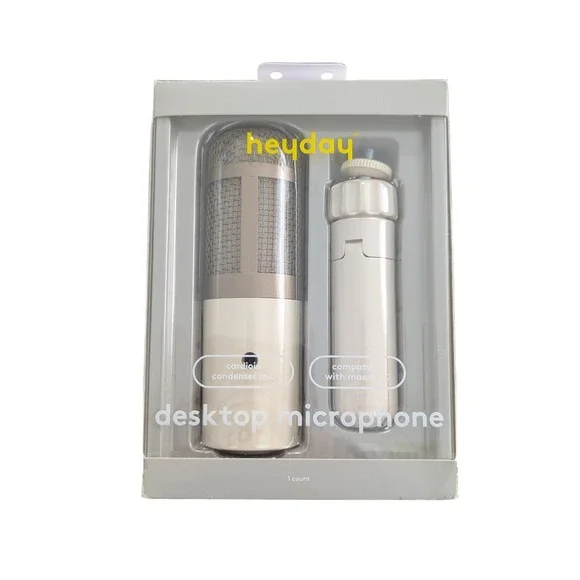 Z2N Desktop‎ Microphone Stone White 6' USB cable Compatible w/Mac & PC By heyday