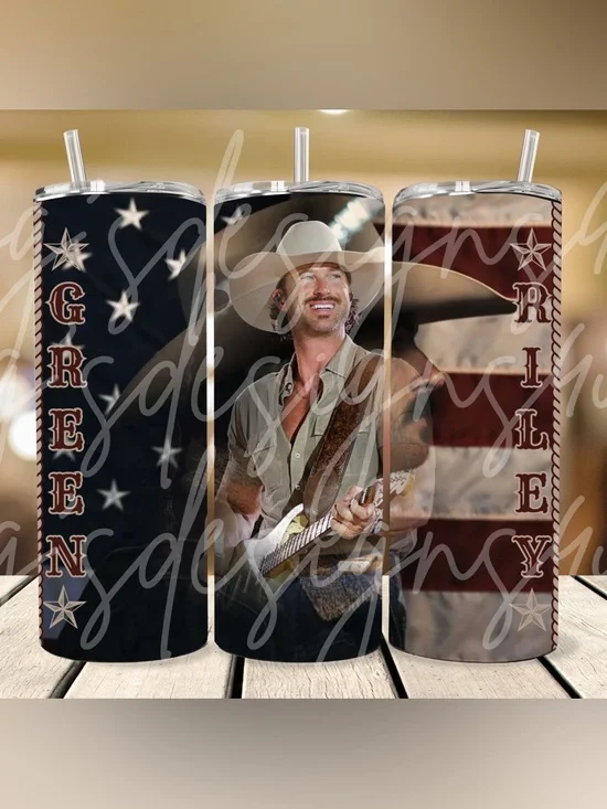 Riley Patriotic Tumbler with Sliding Lid and Straw‎