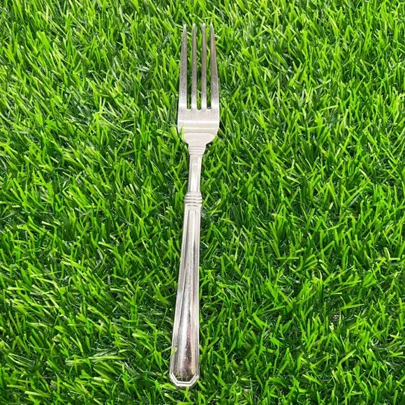 Pfaltzgraff 18/8 Stainless Steel Dinner Fork Ribbed‎ Glossy 8 Inch Silverware