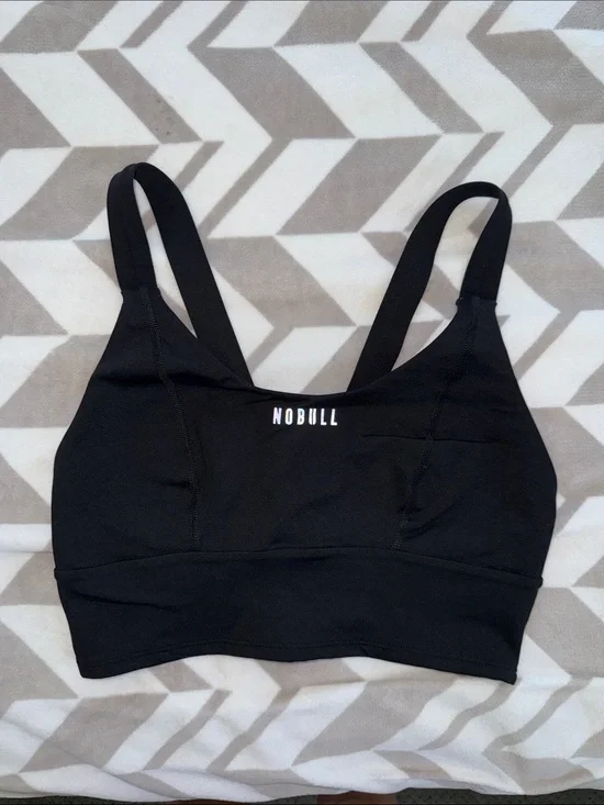 NOBULL Black Women's Longline Sports Bra