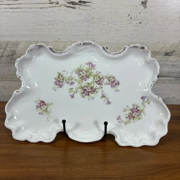 Antique Victoria Austria Scalloped Serving Platter 11