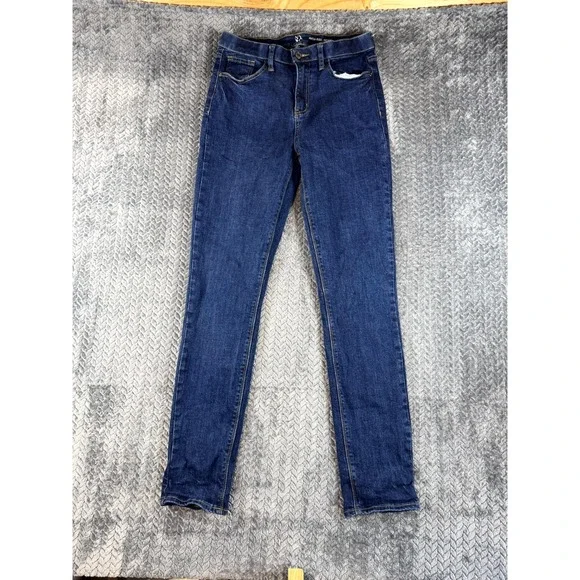 NY&C Curvy High Rise Skinny Jeans Women 8 Blue Denim Cotton Dark Wash Streetwear