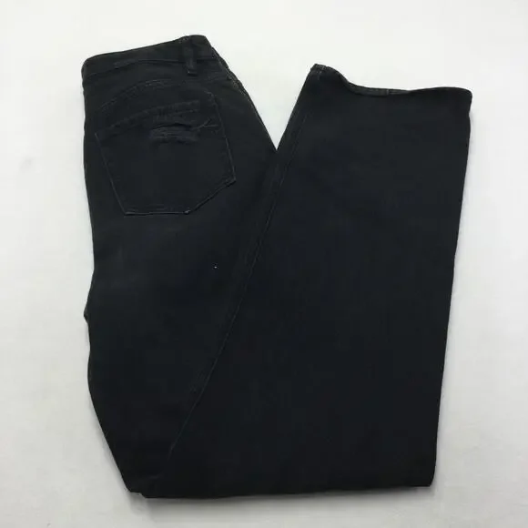 PacSun 90s Boyfriend Jeans Womens 29 Black High Rise Distressed Relaxed Denim