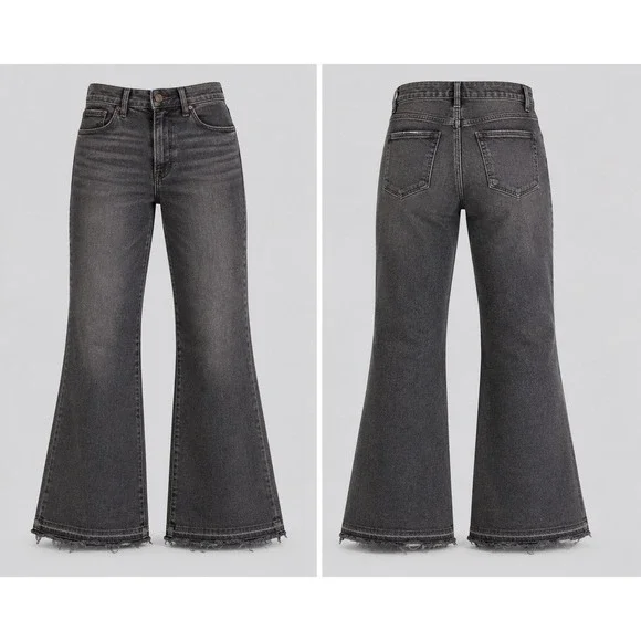 Good American Jeans Womens 8/29  90s Baggy  BUTTON FLY Relaxed Straight Denim