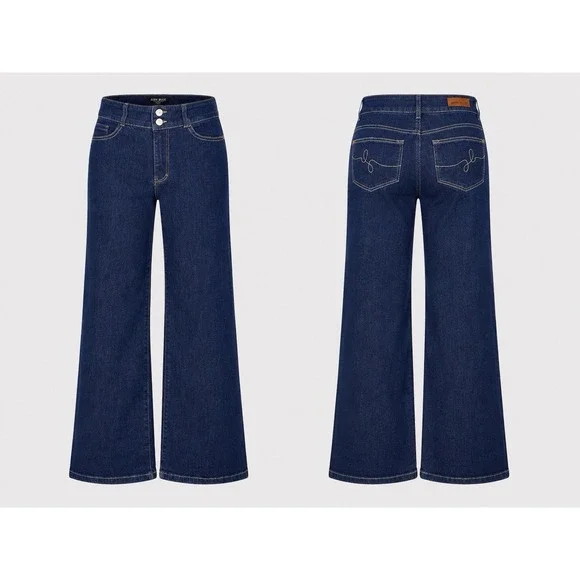 Judy Blue JEANS Women's 28  High Rise Wide Leg FLARE NWOT Y2K HIPPIE