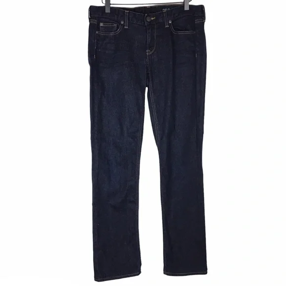 J CREW Jeans Matchstick Straight Leg Ultra Dark Wash Stretch Denim 29S Short