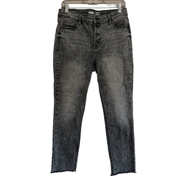 Old Navy Rockstar Super Skinny High Rise Jeans Secret Slim Pocket Charcoal
