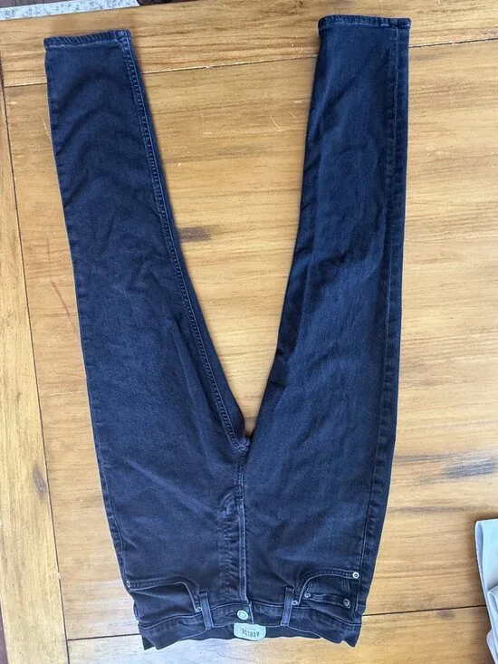AGOLDE Black High-Rise Skinny Jeans Size 27