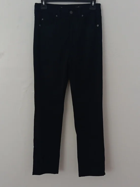 AG Adriano Goldschmied Saige Coated High Rise Straight Jeans #3950