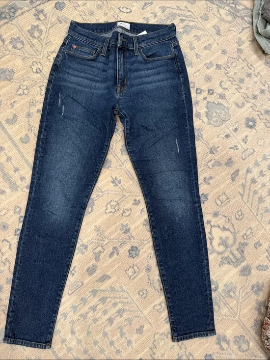 Hudson Jeans Skinny Jeans in Dark Blue Wash