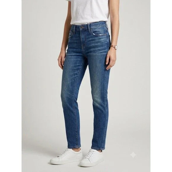 Madewell The High Rise Slim Boyjean Jeans Size 26 G7199 Classic Medium Wash