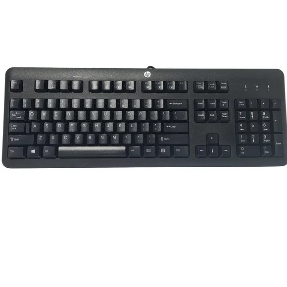 HP‎ KU 1156 Wired USB Keyboard Black Full Size Standard Layout 