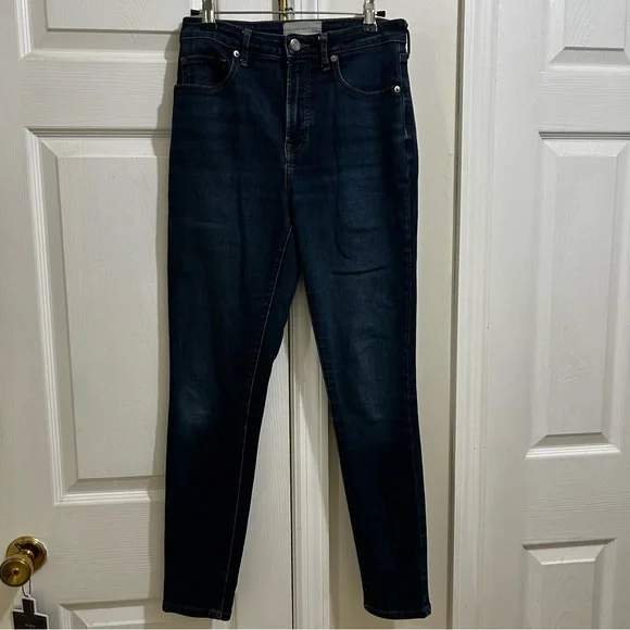 Everlane The Curvy High Rise Skinny Jean 28 Regular Dark Rinse