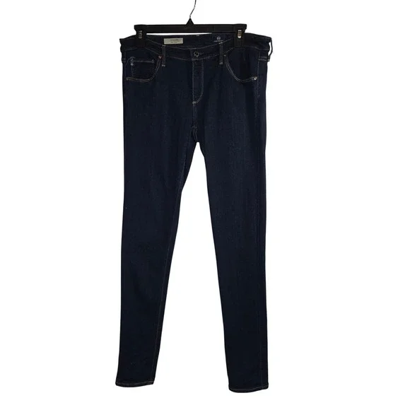 AG Adriano Goldschmied The Legging Super Skinny Jeans Dark‎ Wash Size 30R Sexy