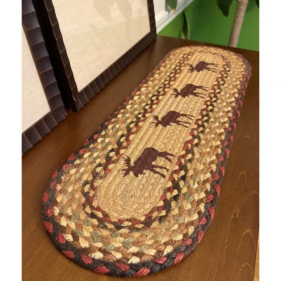 Earth Rugs Table Runner Stair Tread Moose 27