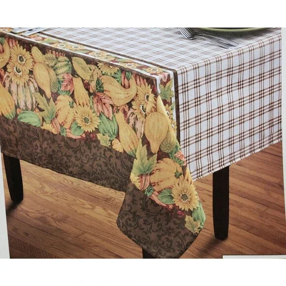 Printed Linen Tablecloth 52