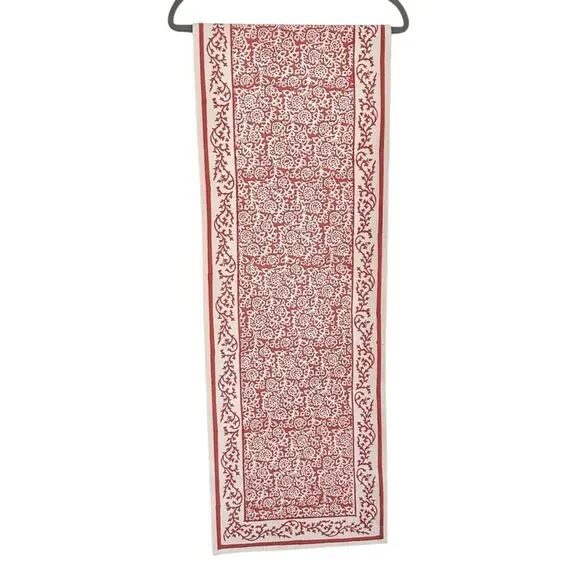 Red and White Decorative Table Runner - Pomegranate brand