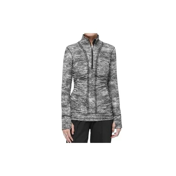 Lululemon Cypress Kiss 1/2 Zip pullover Jacket Women's‎ Size 10 Rush Jacquard