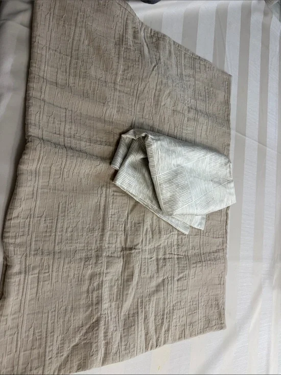 Brand new never used Beddys Sham and Pillow case( soft taupe color sham)