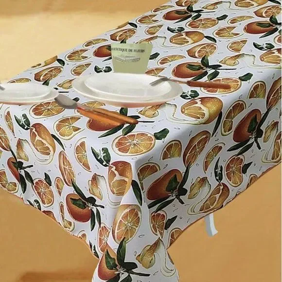 1 Printed Fabric Tablecloth,70