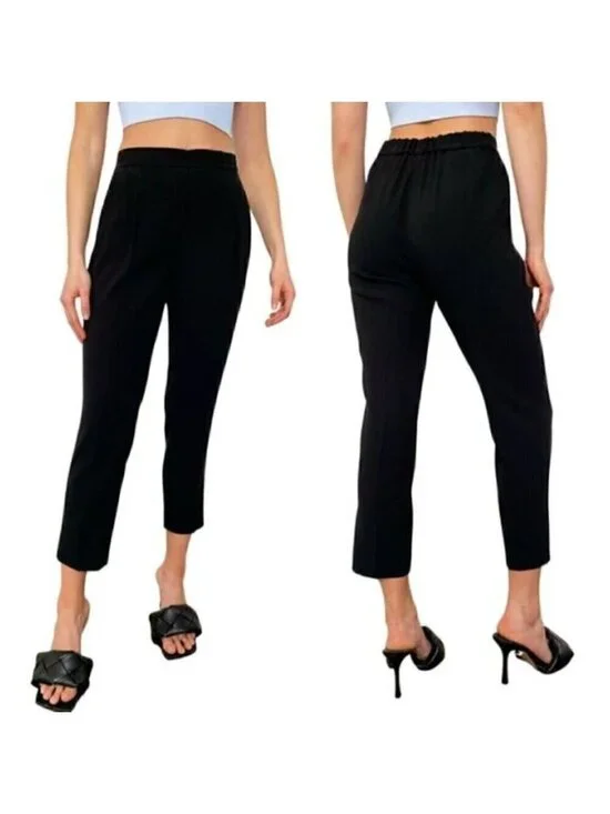 Aritzia Babaton Black New Cohen Cropped Pants - 4