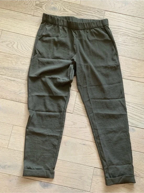 Vintage H&M Olive Green Elastic Waist Casual Pants