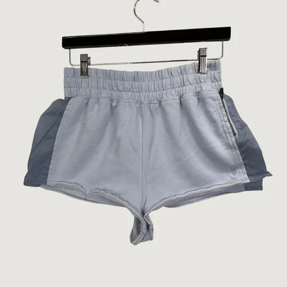Free People Movement Shorts‎ S Purple Mixed Media Athletic Gym Athleisure