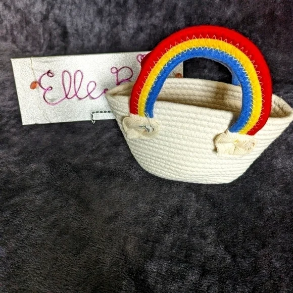 Rainbow Hand Bag / Basket